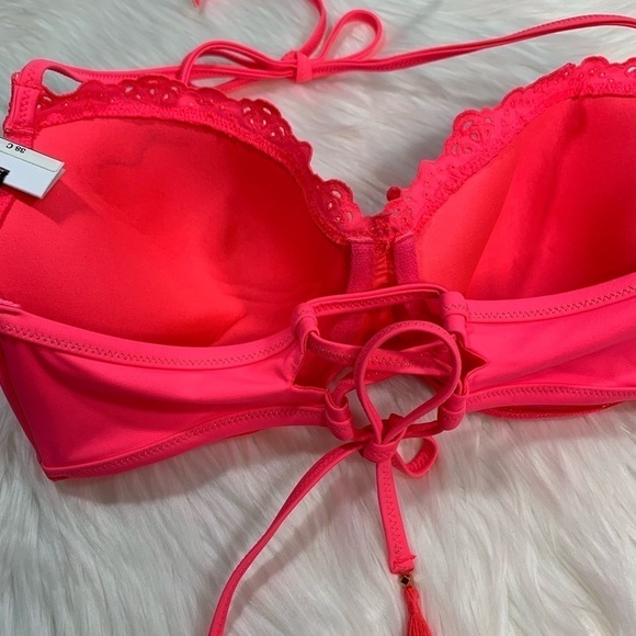 NWT Shade & Shore Eyelet Lace Bikini Top - Picture 8 of 11